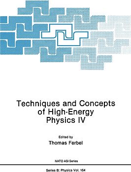 Techniques and Concepts of High-Energy Physics IV