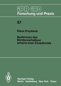 Bestimmen des Bürstenverhaltens anhand einer Einzelborste