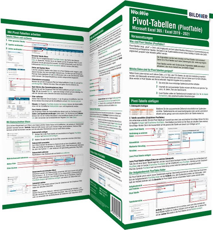 Pivot-Tabellen (PivotTable) Microsoft Excel 365 / Excel 2019 - 2021