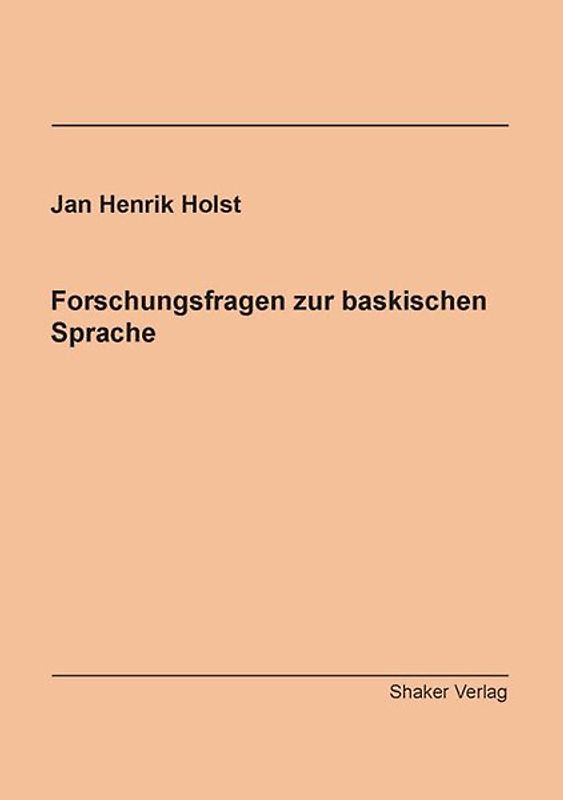 Forschungsfragen zur baskischen Sprache