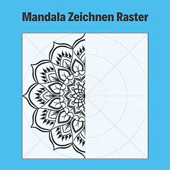 Mandala Zeichnen Raster: Konzentrische Kreise zum einfachen Zeichnen | Mandala selbst erstellen