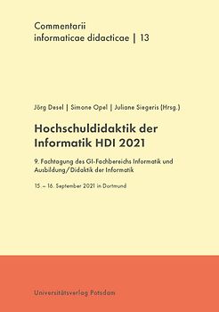 Hochschuldidaktik Informatik HDI 2021