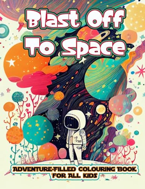 Blast Off to Space: Adventure-filled Colouring Book for All Kids: Fantasy Space Colouring for kids of all ages