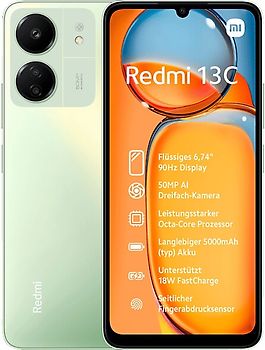 Xiaomi Redmi 13C Dual SIM 256Go 8Go RAM trèfle vert