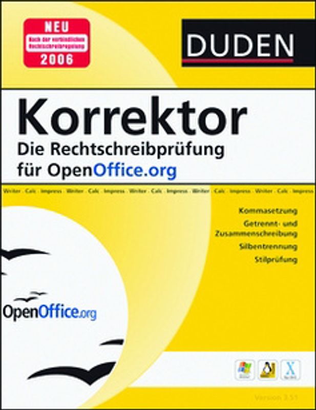 DUDEN Korrektor OpenOffice.org MacOS