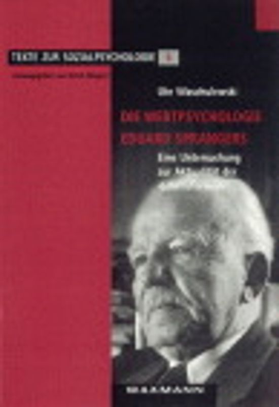 Die Wertpsychologie Eduard Sprangers