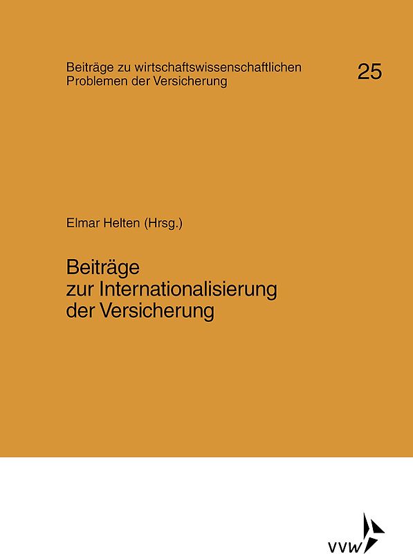 Beiträge zur Internationalisierung der Versicherung