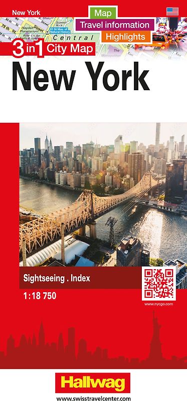 Hallwag Stadtplan New York