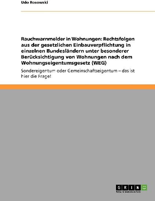 Rauchwarnmelder in Wohnungen