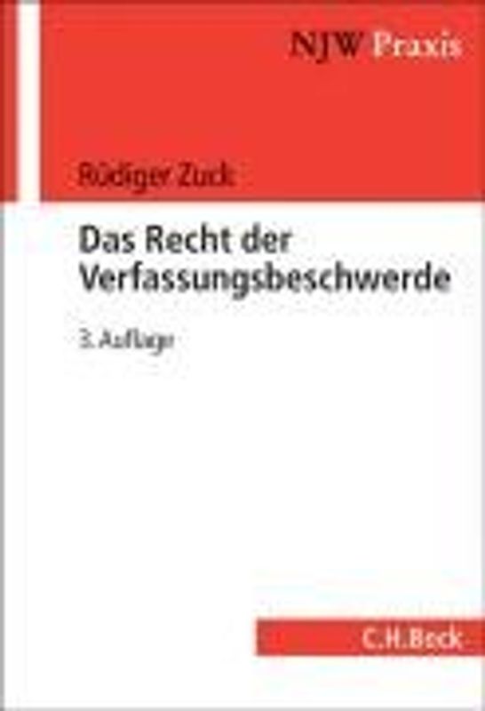 Das Recht der Verfassungsbeschwerde