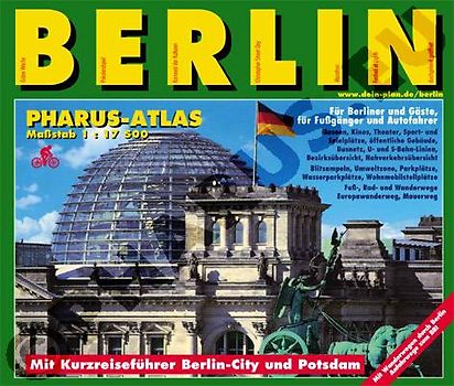 Pharus-Atlas Berlin. Maßstab 1:17 500.