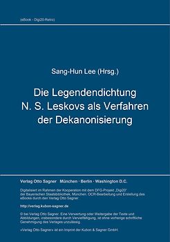 Die Legendendichtung N. S. Leskovs als Verfahren der Dekanonisierung