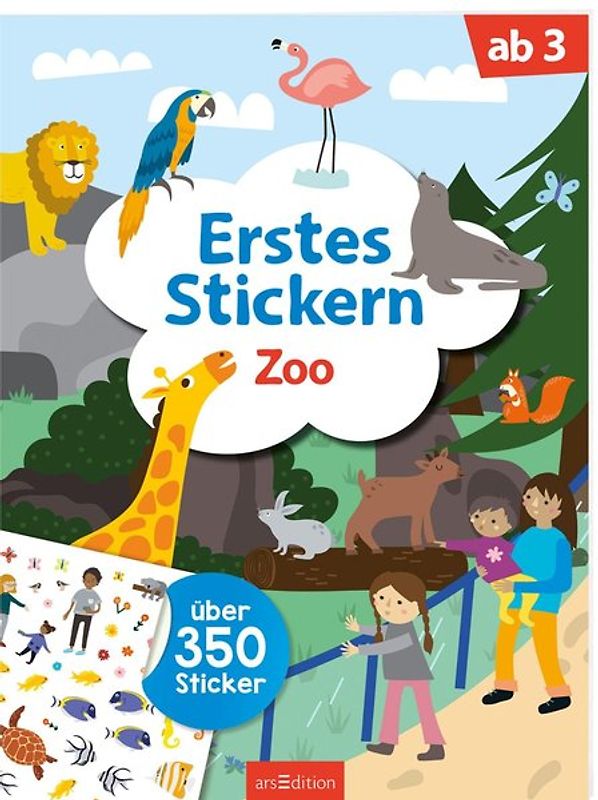 Erstes Stickern – Zoo