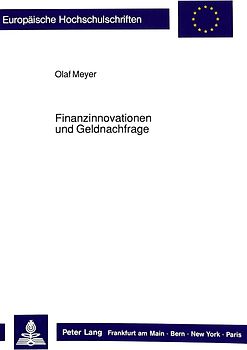 Finanzinnovationen und Geldnachfrage