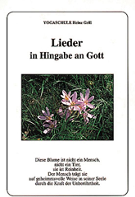 Lieder in Hingabe an Gott