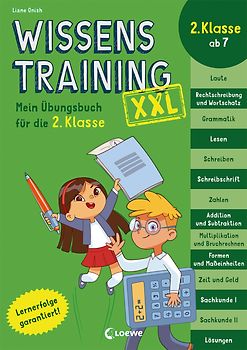 Wissenstraining XXL - Mein Übungsbuch für die 2. Klasse