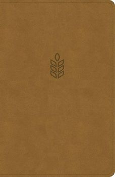 CSB Personal Size Giant Print Bible, Camel Suedesoft Leathertouch, Indexed