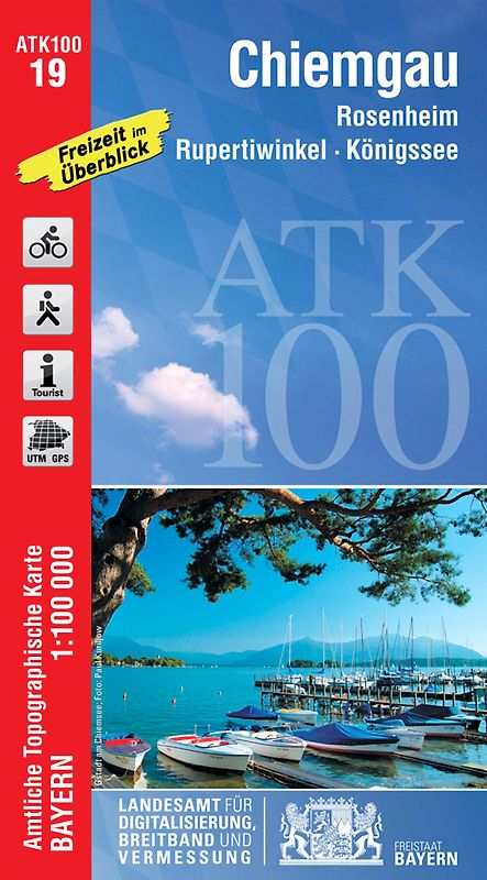 ATK100-19 Chiemgau (Amtliche Topographische Karte 1:100000)