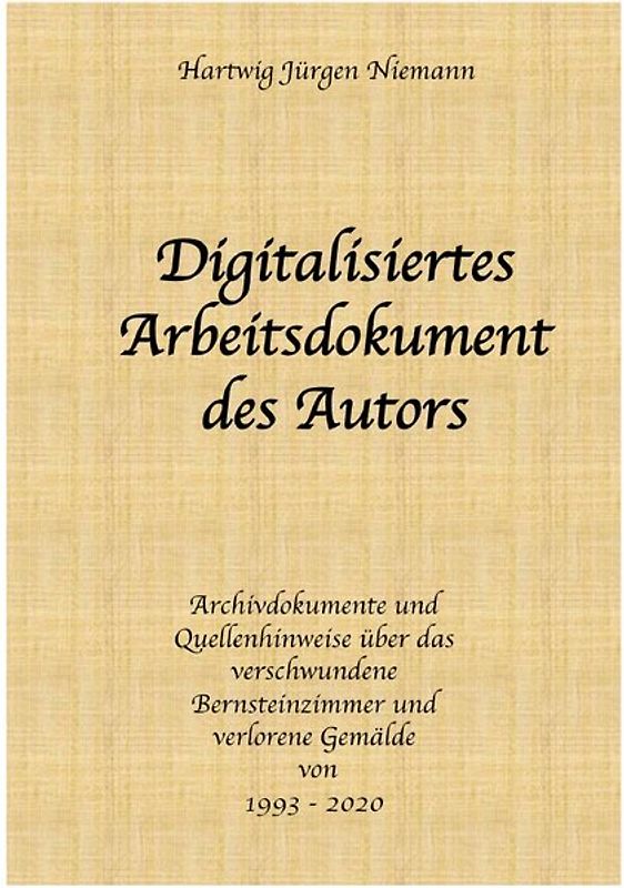 Digitalisiertes Arbeitsdokument des Autors