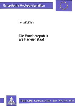Die Bundesrepublik als Parteienstaat