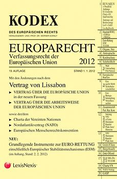 KODEX Europarecht - Verfassungsrecht der Europäischen Union