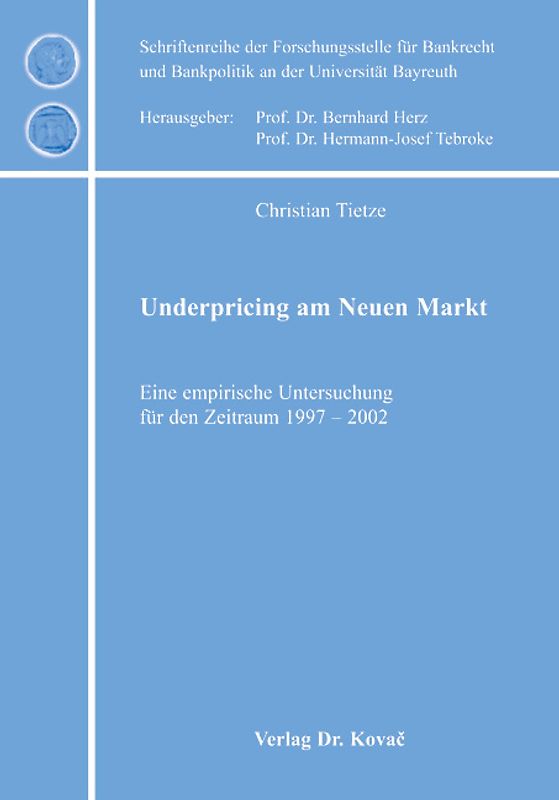 Underpricing am Neuen Markt