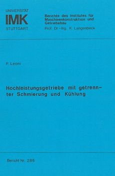 Hochleistungsgetriebe mit getrennter Schmierung und Kühlung