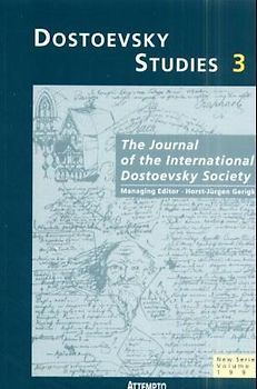 Dostoevsky Studies. The Journal of the International Dostoevsky Society