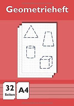 Geometrieheft A4: Geometrieheft Punktraster im Format Din A4 | 32 Seiten | Lineatur GR (Grundschule)