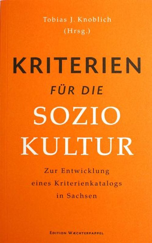 Kriterien für die Soziokultur
