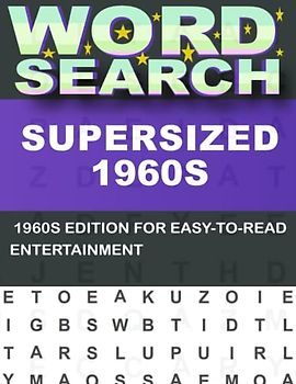 Supersized 1960s Word Search For Adults: A Fun and Educational Pastime