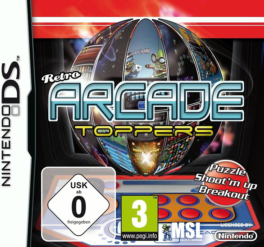Retro Arcade Toppers Nintendo DS