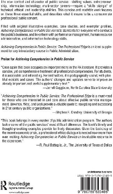 Achieving Competencies in Public Service
