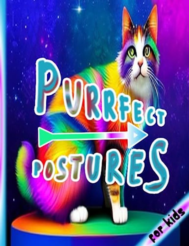 PURRFECT POSTURES: An Enchanting Cat Coloring Journey for Kids