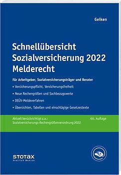 Schnellübersicht Sozialversicherung 2022 Melderecht