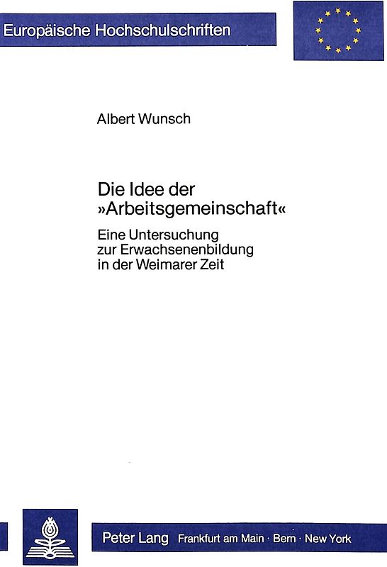 Die Idee der «Arbeitsgemeinschaft»