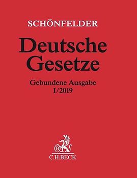 Deutsche Gesetze Gebundene Ausgabe I/2019