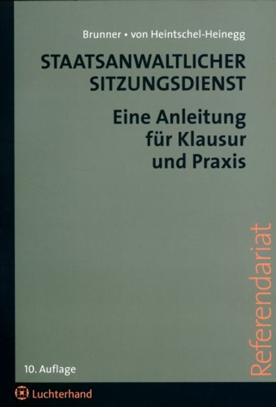 Staatsanwaltlicher Sitzungsdienst