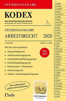 KODEX Studienausgabe Arbeitsrecht 2020