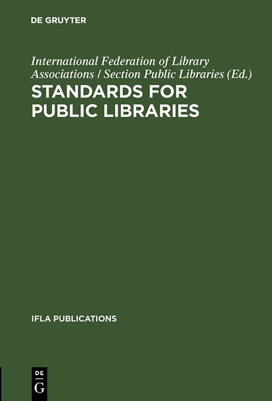 Standards for public libraries