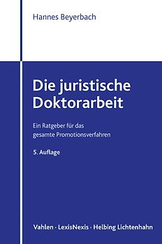 Die juristische Doktorarbeit