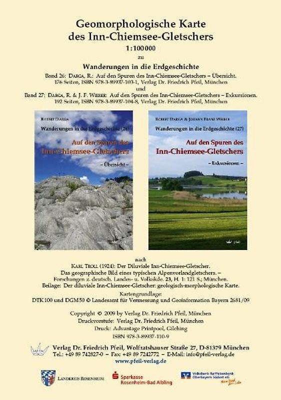 Geomorphologische Karte des Inn-Chiemsee-Gletschers 1 : 100000