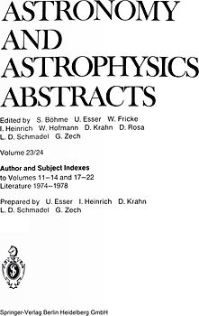 Author and Subject Indexes