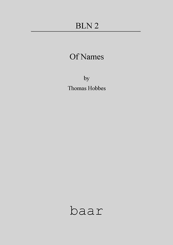 Of Names