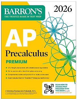 AP Precalculus Premium, 2026: Prep Book with 3 Practice Tests + Comprehensive Review + Online Practice