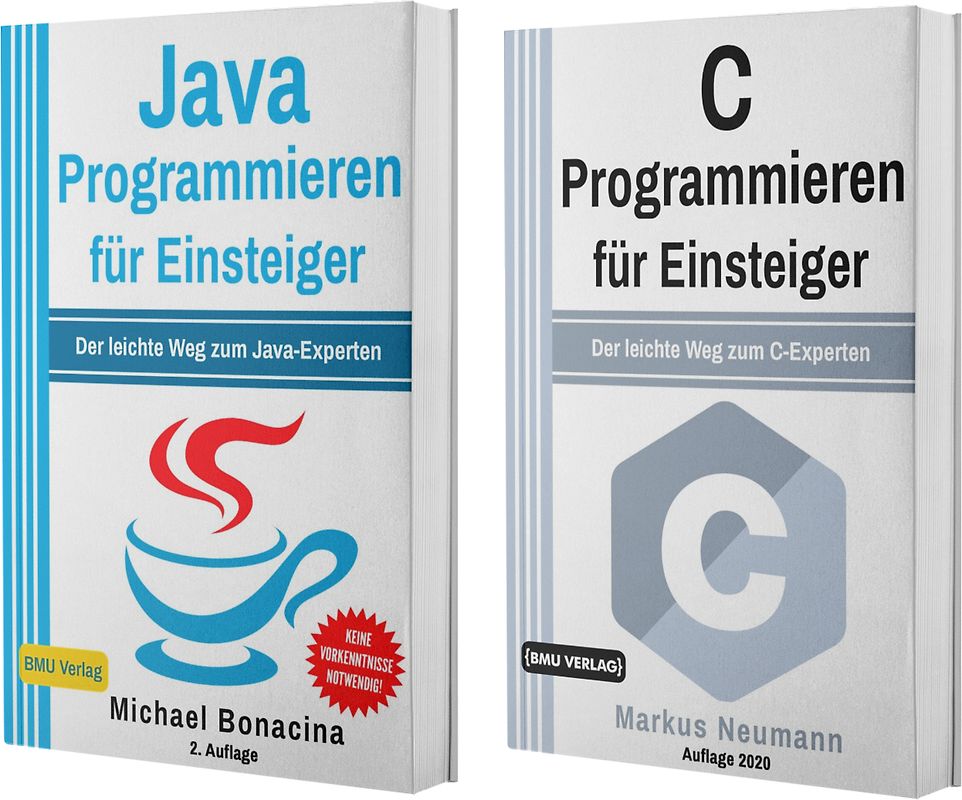 Java Programmieren für Einsteiger + C Programmieren für Einsteiger (Taschenbuch)