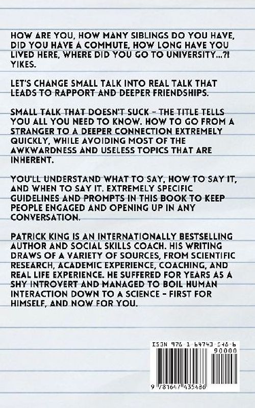 Small Talk that Doesn't Suck