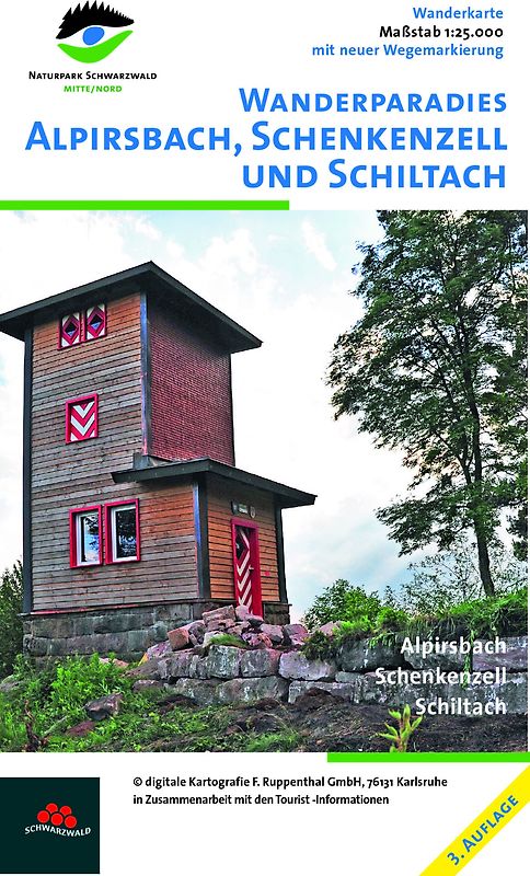 Wanderkarte Alpirsbach, Schenkenzell und Schiltach