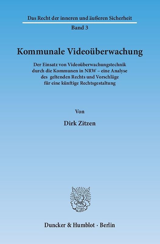 Kommunale Videoüberwachung.