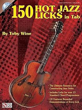 Toby Wine 150 Hot Jazz Licks In Tab Guitar Book/Cd